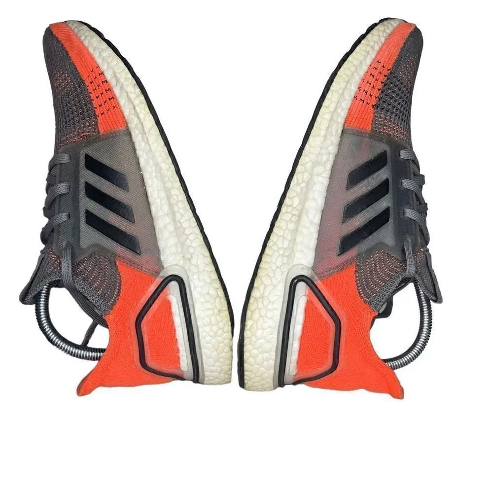 adidas Ultra Boost 19 Hi Res Orange/Gray 2019 Sneaker Shoes Men Size 9.5 G27517